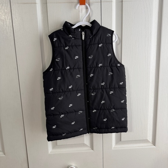 Nike puffer full zip logo vest size 6 - Picture 1 of 5
